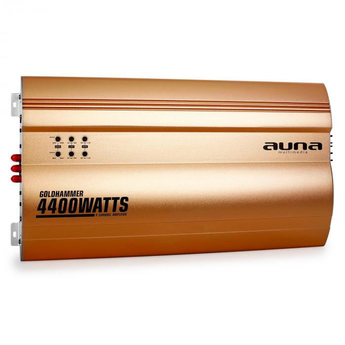 und Tiefpass-Filter /• Frequenzgang 20 Hz bis 20 kHz /• schwarz oneConcept A4 /• Car HiFi Verst/ärker /• 4-Kanal Auto-Endstufe /• Car Amplifier /• 4 x 30 Watt RMS-Leistung /• Hoch