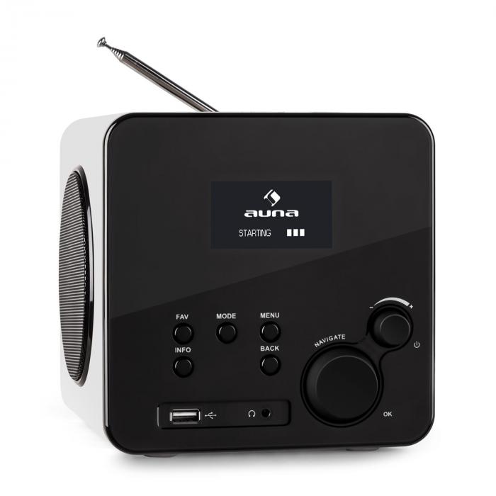 Radio Gaga WLAN/LAN DAB/DAB+ UKW USB AUX weiß