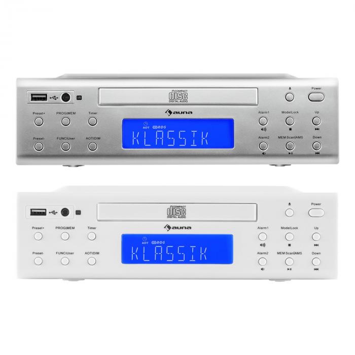 KRCD-150 Küchen-Unterbauradio CD USB AUX UKW RDS Alarm ...